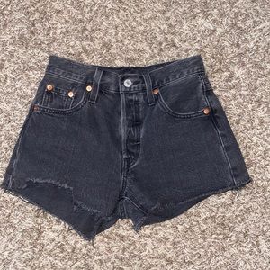 Black Levi’s 501 Jean Shorts